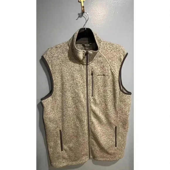 Eddie Bauer Sweater Fleece Vest - Men's Size Large - Picture 1 of 6